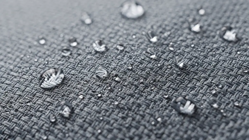 Gros plan texture textile technique rafraîchissant avec évaporation visible